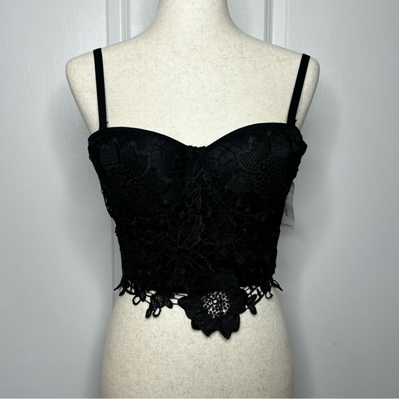 Bustier-Papaya Eyelet Bustier, NWT - Picture 5 of 13